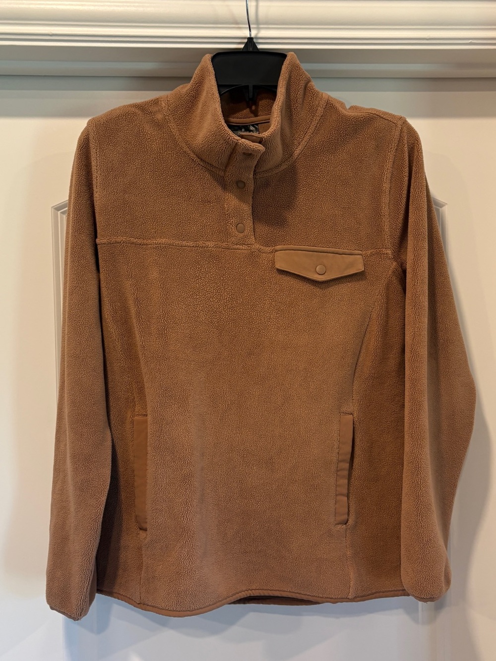 32 Degrees Brown Fleece Pullover Jacket